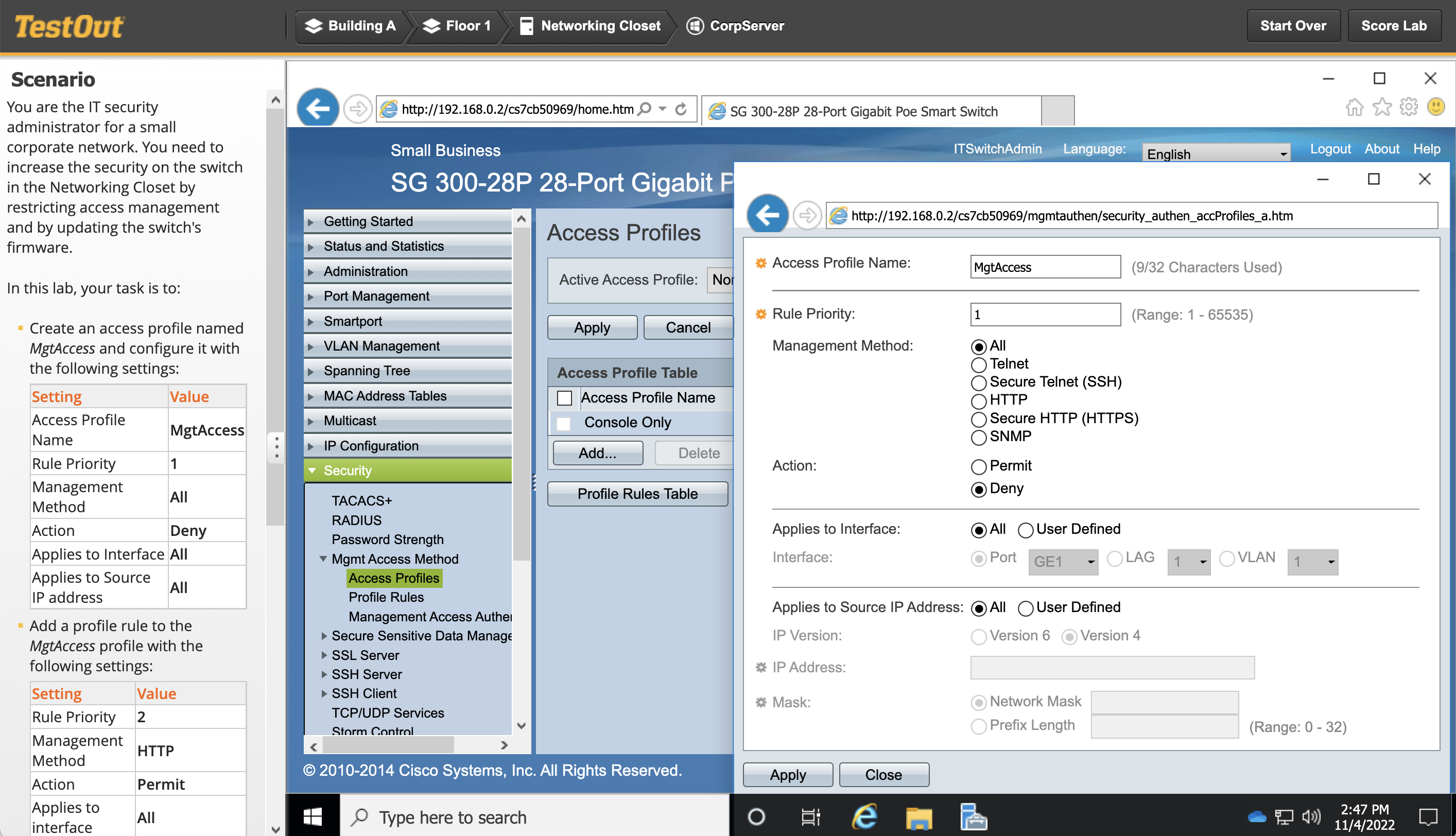 Key Features TestOut Security Pro